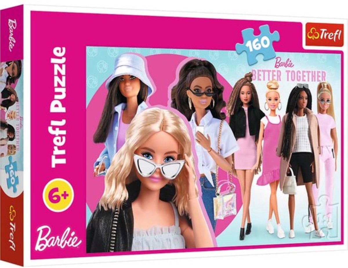 Trefl puzzle barbie 160 pièces - puzzle coloré pour enfants.