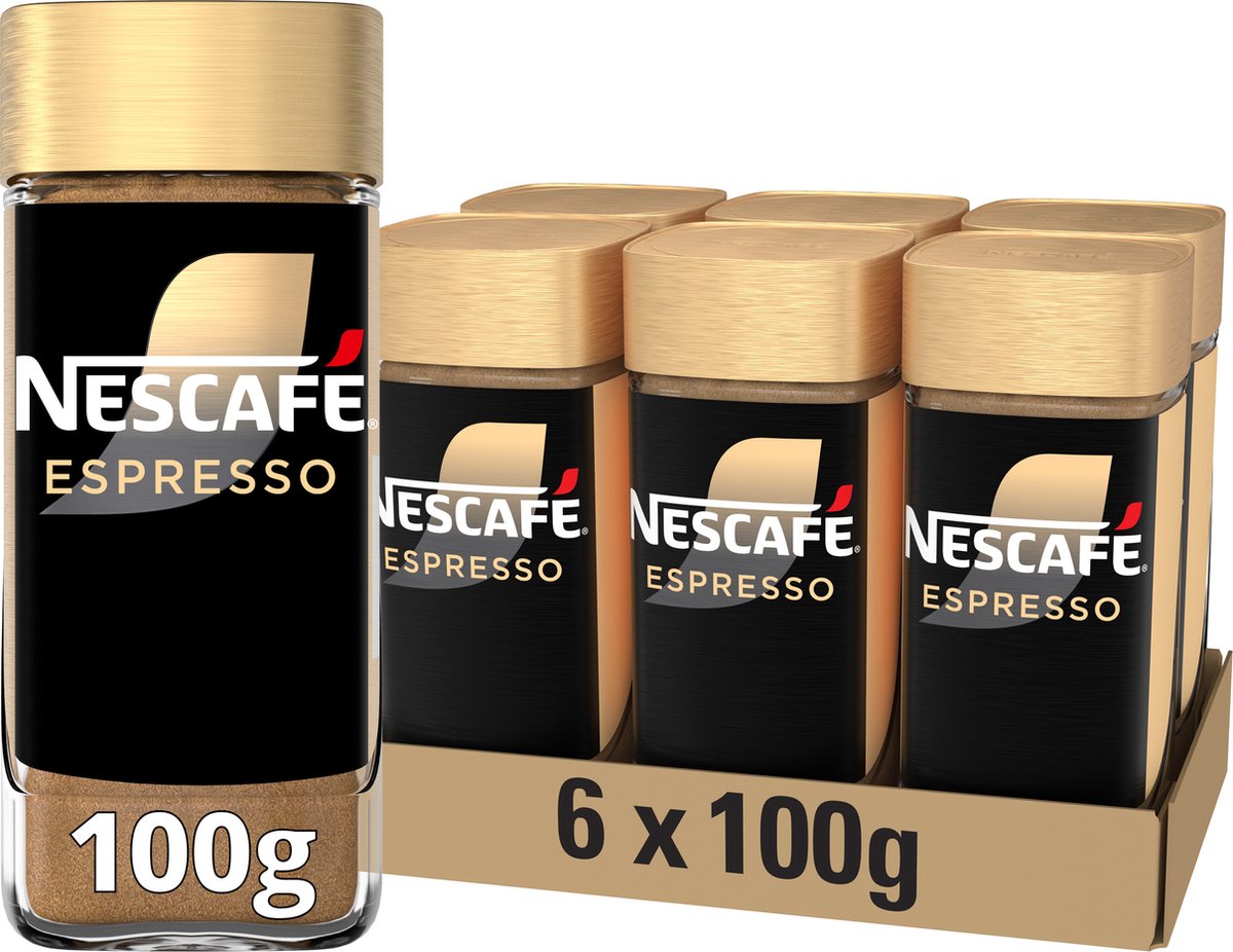 Café instantané expresso Nescafé gold - 6 pots x 100g