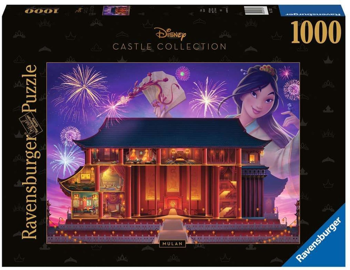 Puzzle Ravensburger Châteaux Disney Mulan - Puzzle 1000 pièces.