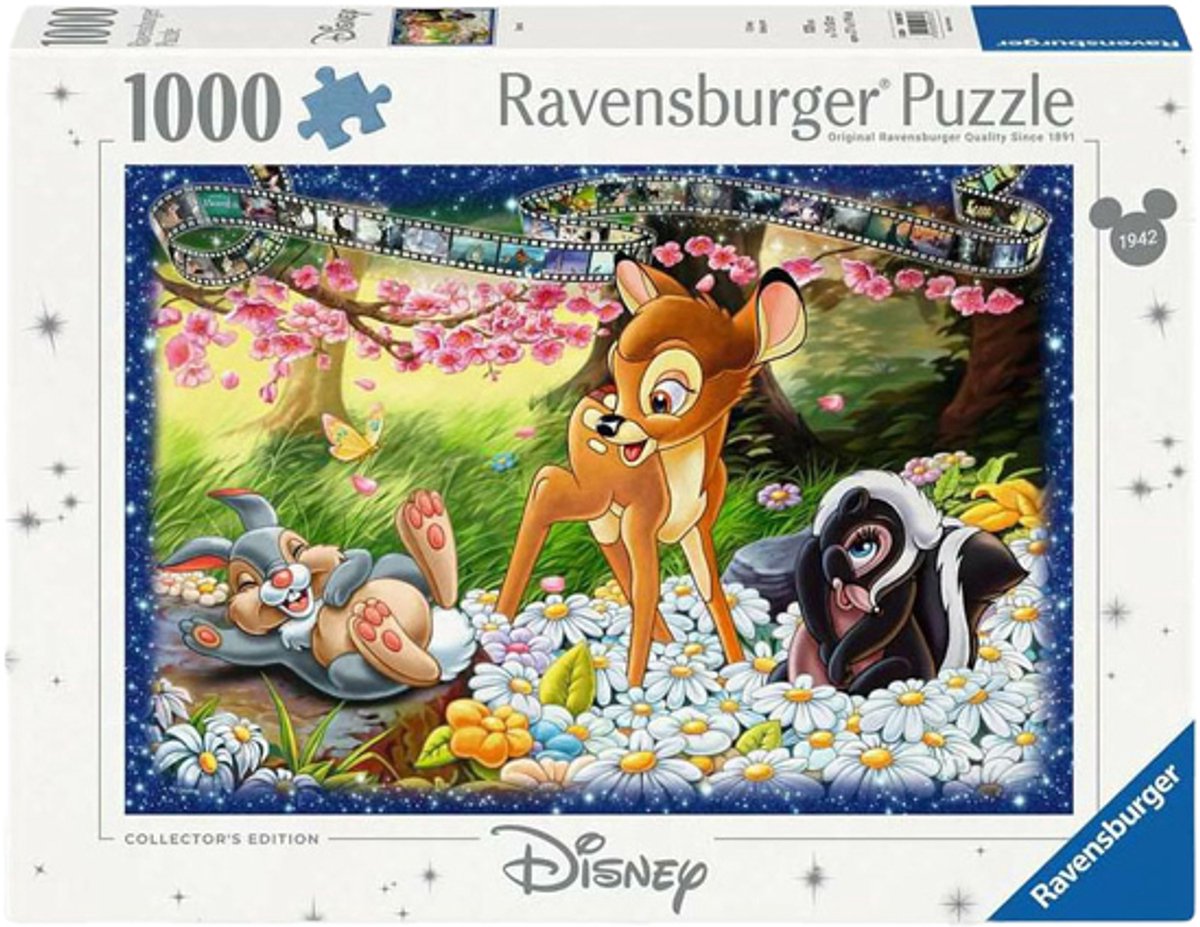 Puzzle Ravensburger Disney Bambi - puzzle 1000 pièces édition collector.
