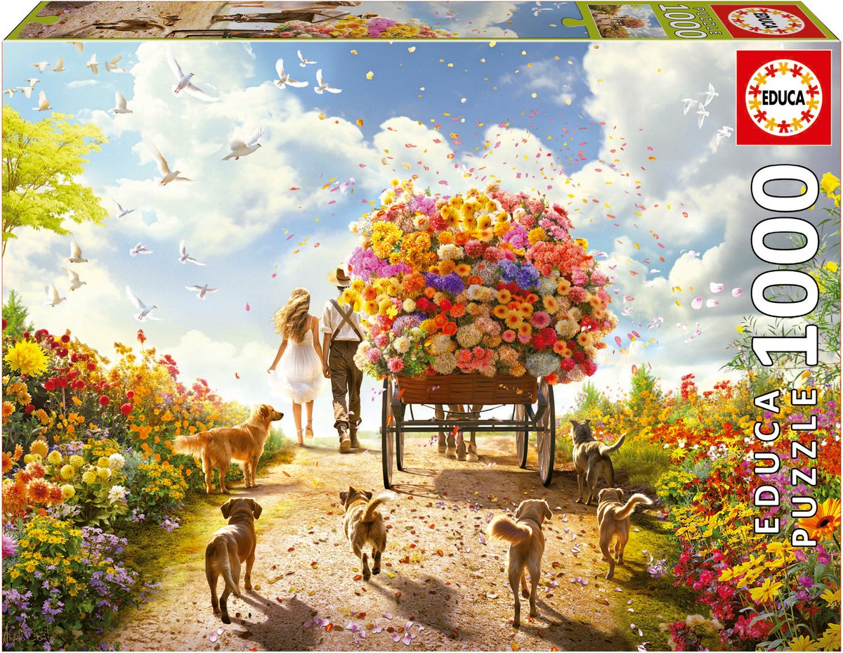 Educa - puzzle - 1000 pièces - richesse florale