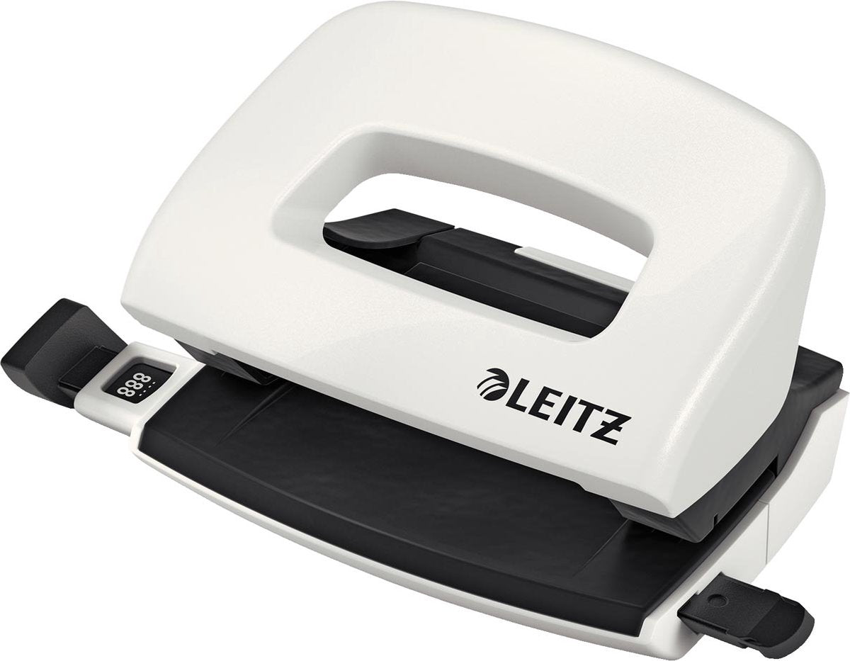 Leitz wow mini perforatrice en métal, blanc