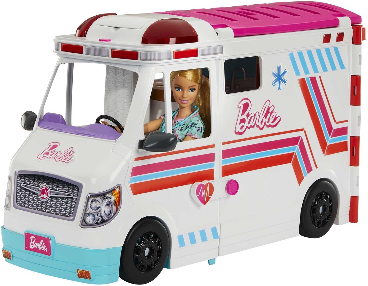 Barbie, tu peux être n'importe quoi - ambulance - avec lumière et son