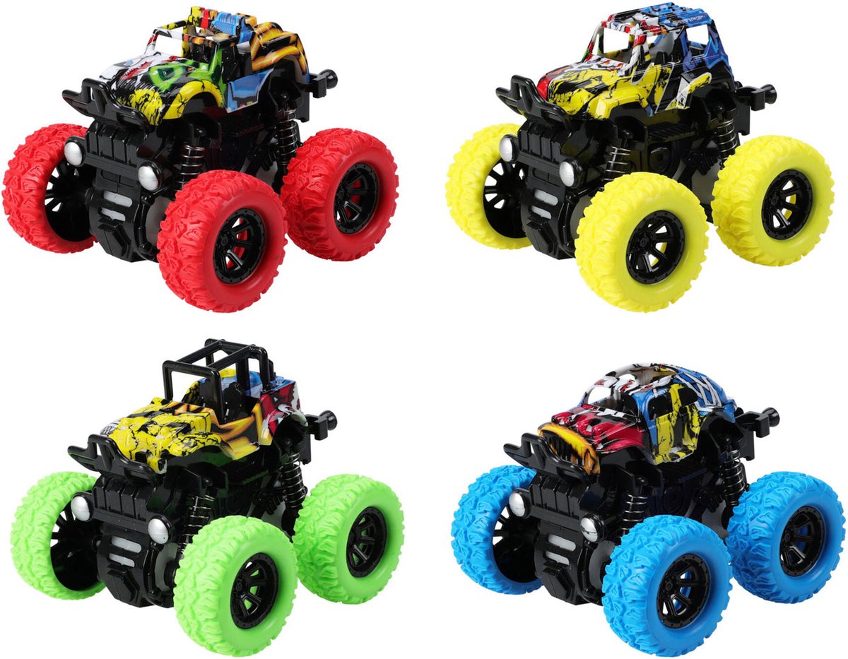 Friction Monster Truck Graffiti, 9cm