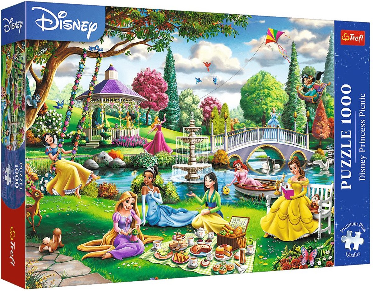 Puzzle Trefl 1000 pièces Pique-nique des princesses Disney - premium plus fsc.