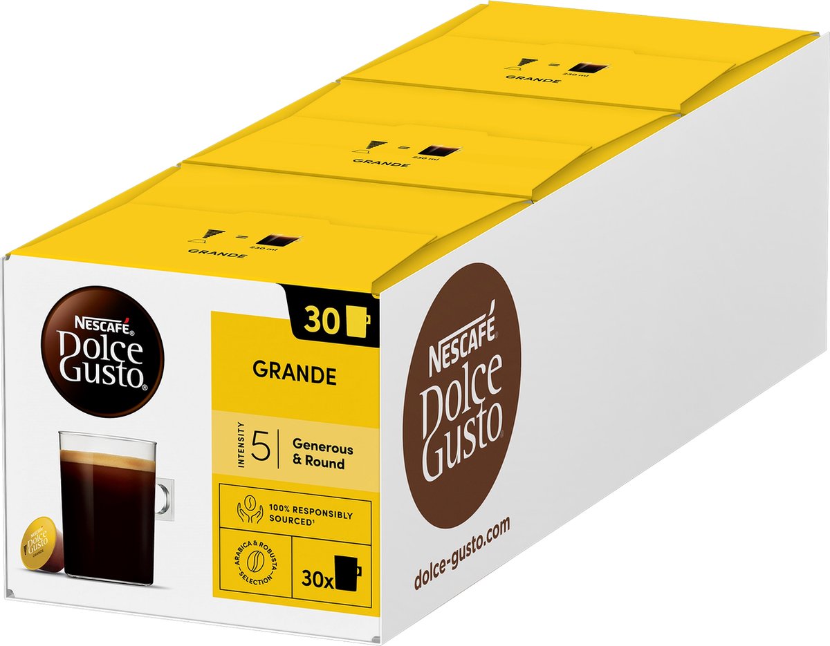 Nescafé dolce gusto capsules grande - 90 capsules de café pour 90 tasses de café