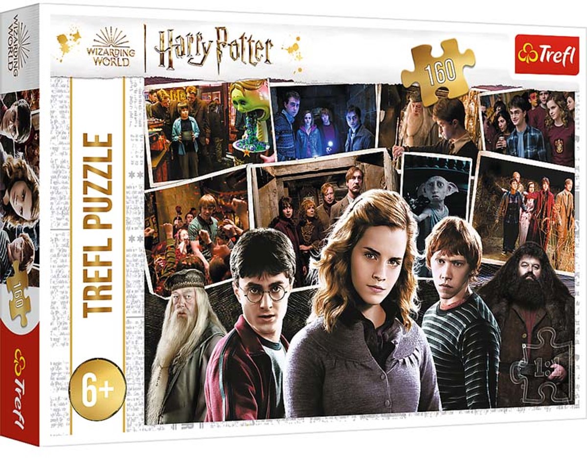 Puzzle Trefl - Harry Potter et ses amis 160 pièces - magie pour les enfants.