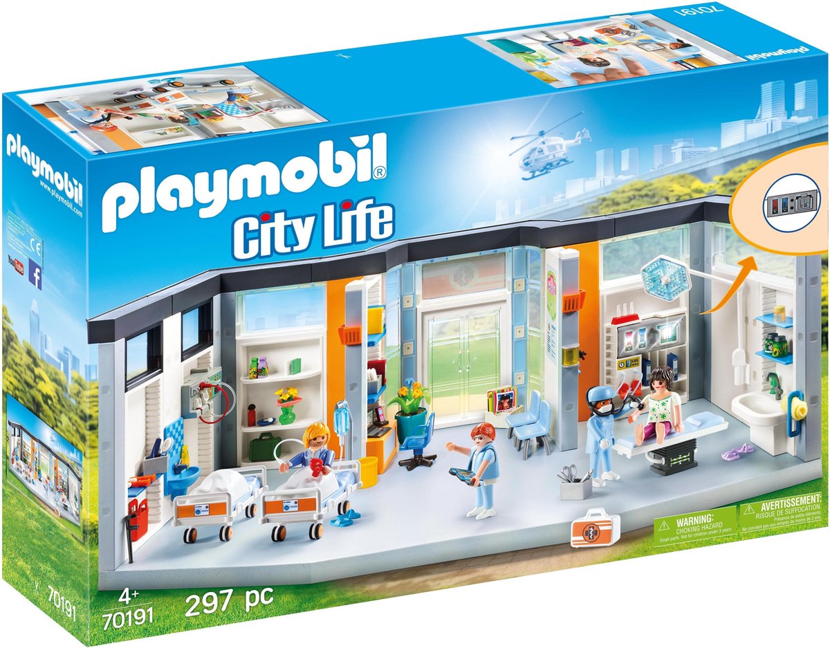 Playmobil Playmobil City Life Hospital avec design
