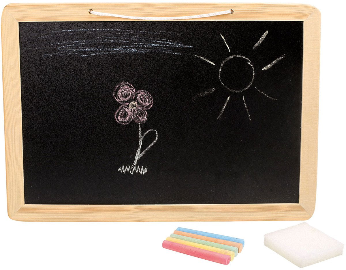 Small foot - tableau en bois avec craies de couleur, 7 pièces.