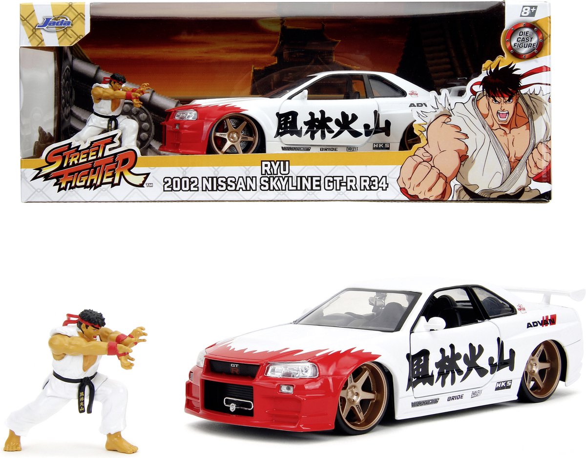 Jada Toys - Street Fighter - Nissan Skyline RTM - à partir de 8 ans - 1:24