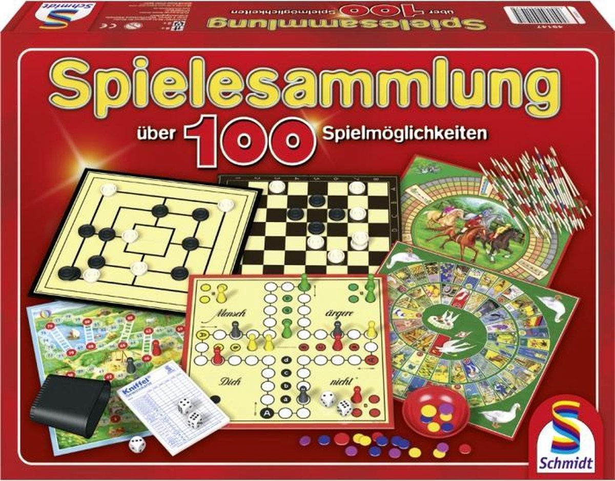 Collection de jeux Schmidt, jeu de société 100 amusants