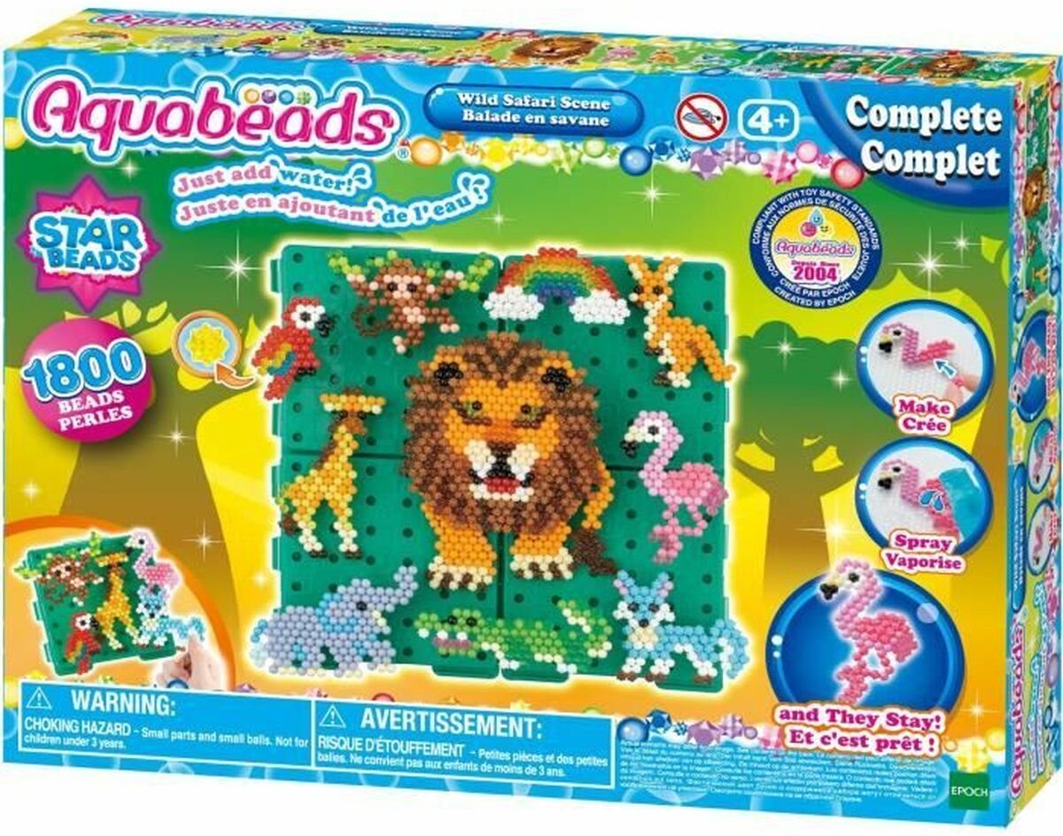 Scène de safari sauvage Aquabeads - ensemble complet
