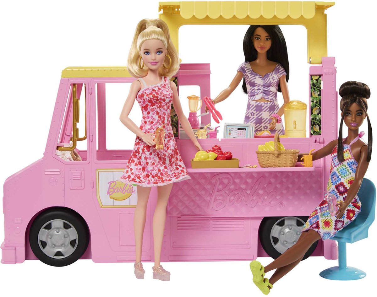 Carrières Barbie - camion de limonade - voiture - transport de poupées