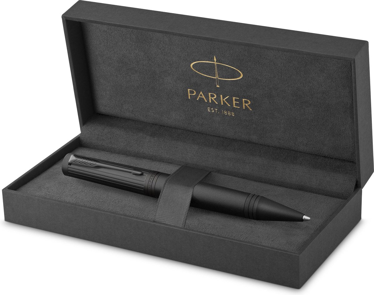 Stylo à bille Parker Ingenuity | collection de base | noir avec finition noire | encre noire | point moyen | coffret cadeau