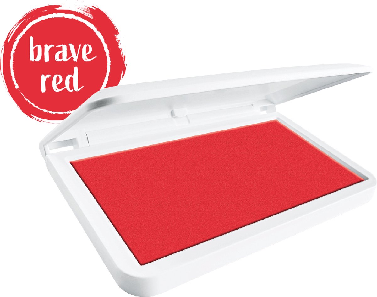 Tampon encreur Colop make1 – rouge courageux – 90 × 50 mm