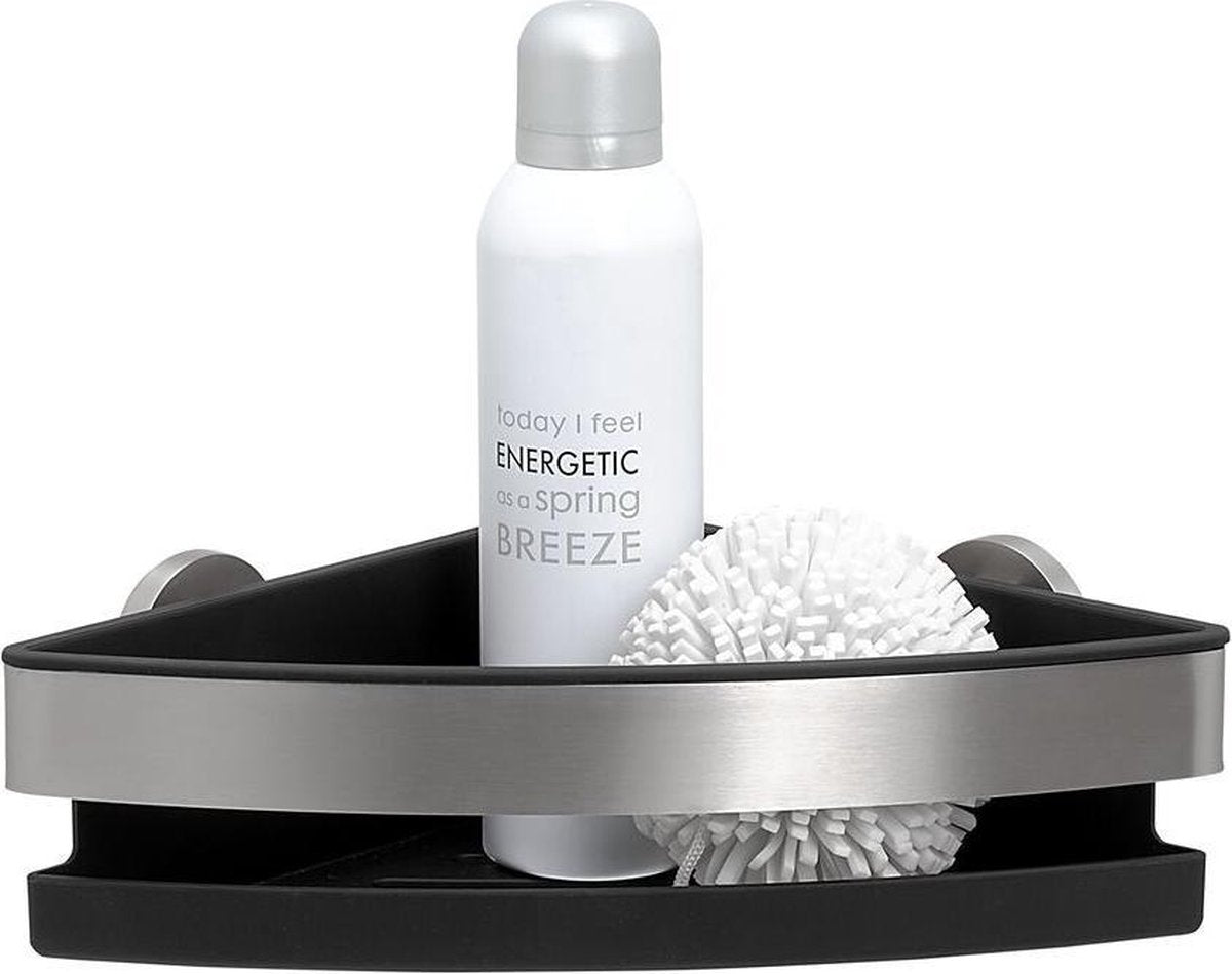Tigre midi - support de douche - coin panier de douche - inox brossé