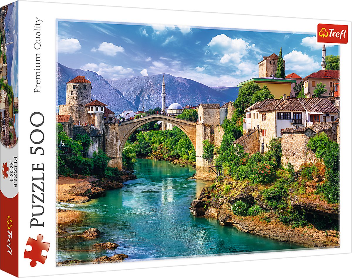 Puzzle Vieux pont de Trefl à Mostar - 500 pièces