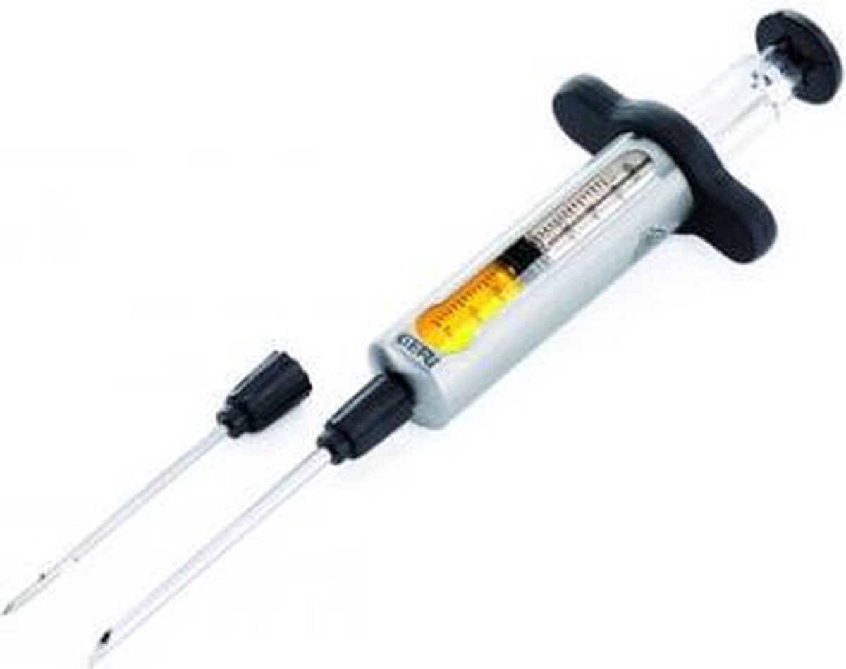 Seringue à marinade Gefu bbq - injecteur de marinade en acier inoxydable - pour viande et volaille