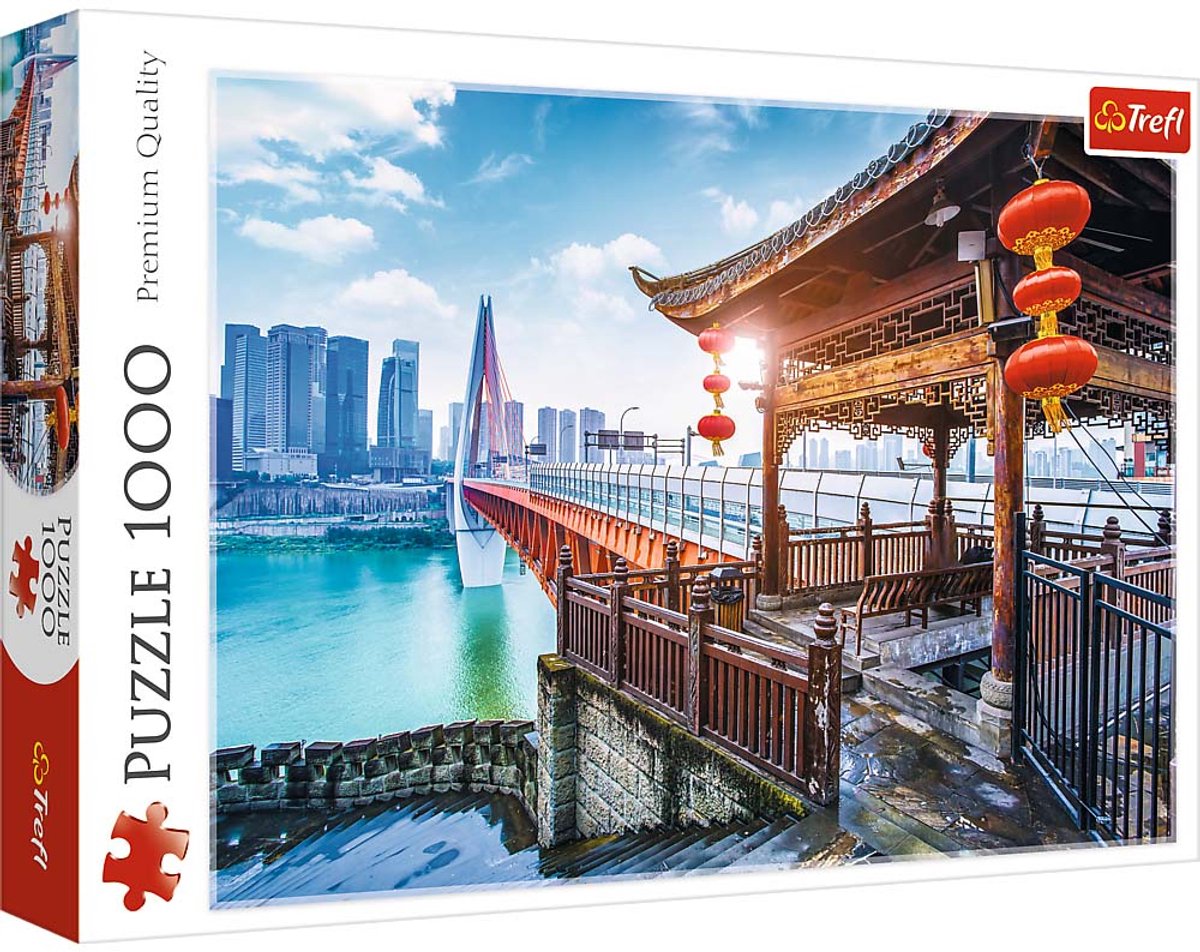 Puzzle Trefl 1000 pièces - Chongqing Chine puzzle adultes.