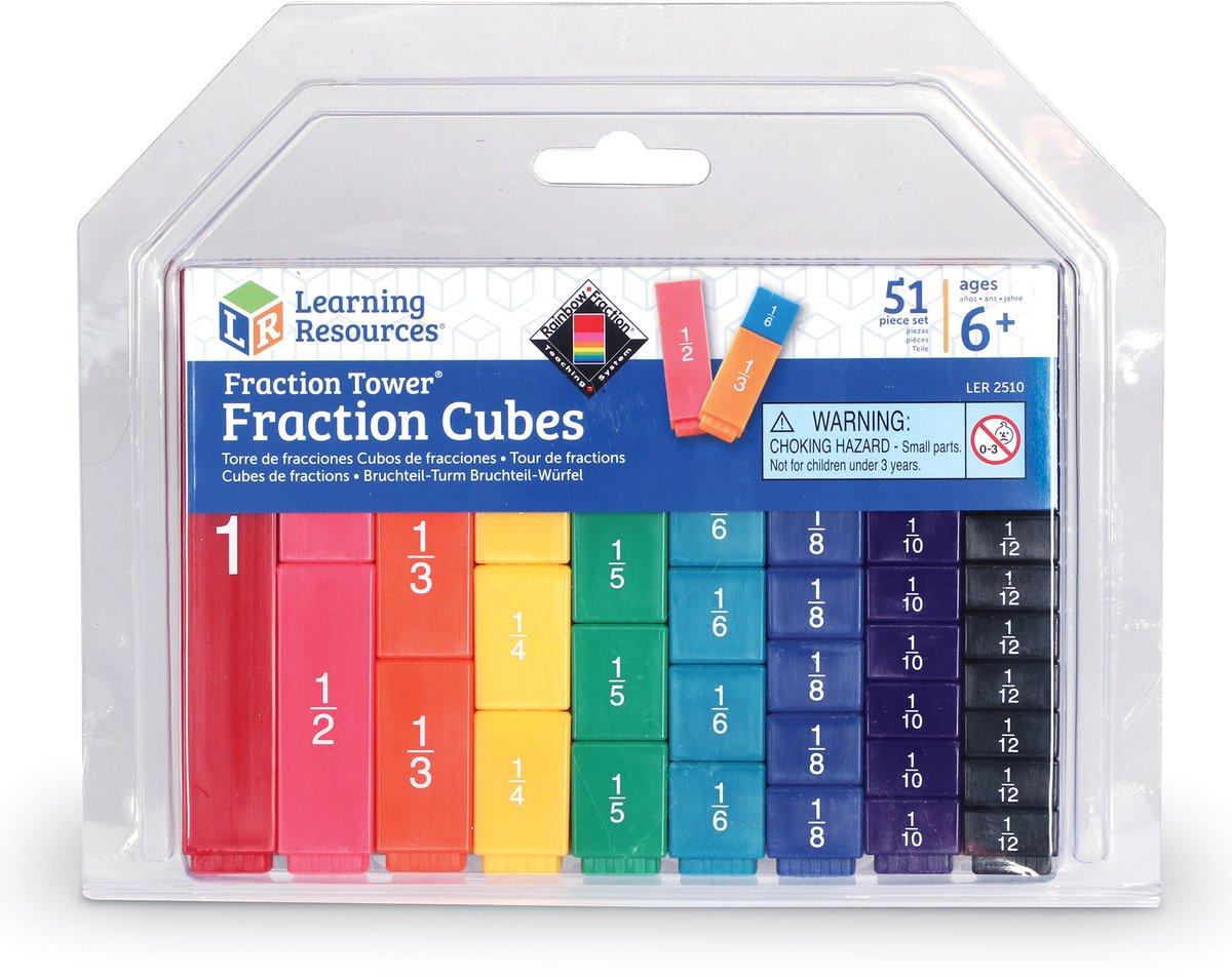 Tours de fractions de ressources d'apprentissage : pour comparer des fractions - 6+