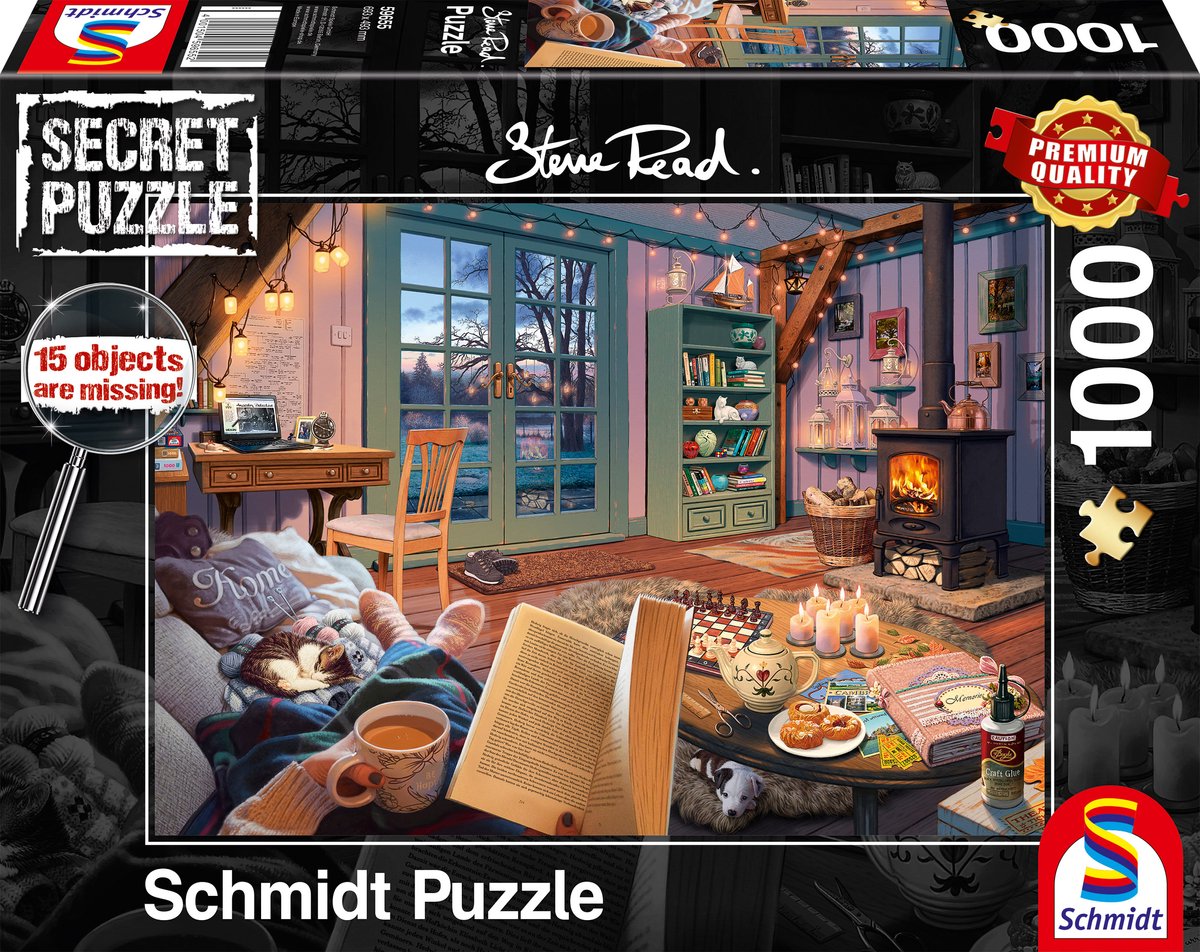 Schmidt - puzzle - dans la maison de vacances - Steve Read - 1000 pièces - adultes - à partir de 12 ans