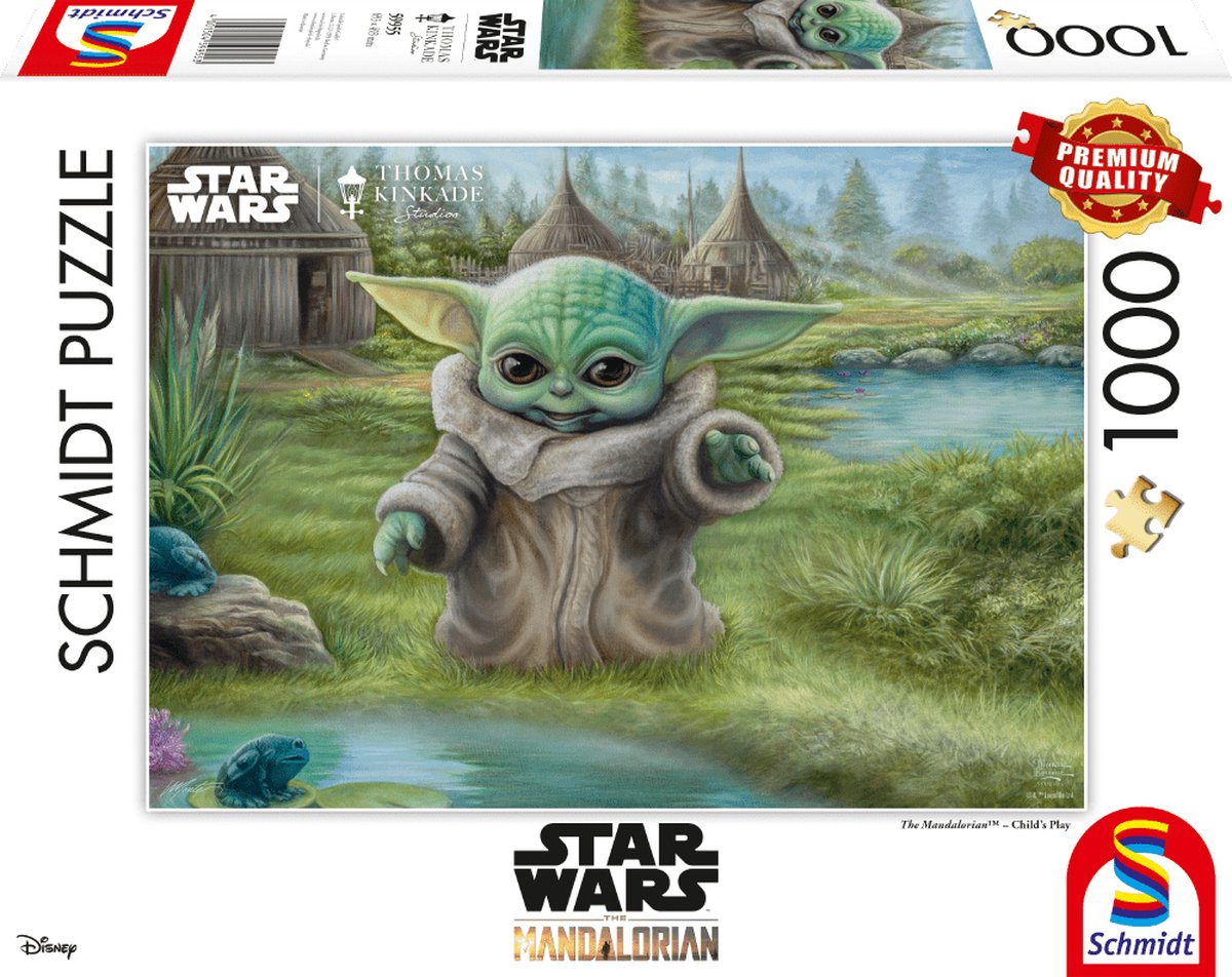 Schmidt joue au puzzle Schmidt Star Wars - le Mandalorien - 1000 pièces - puzzle.