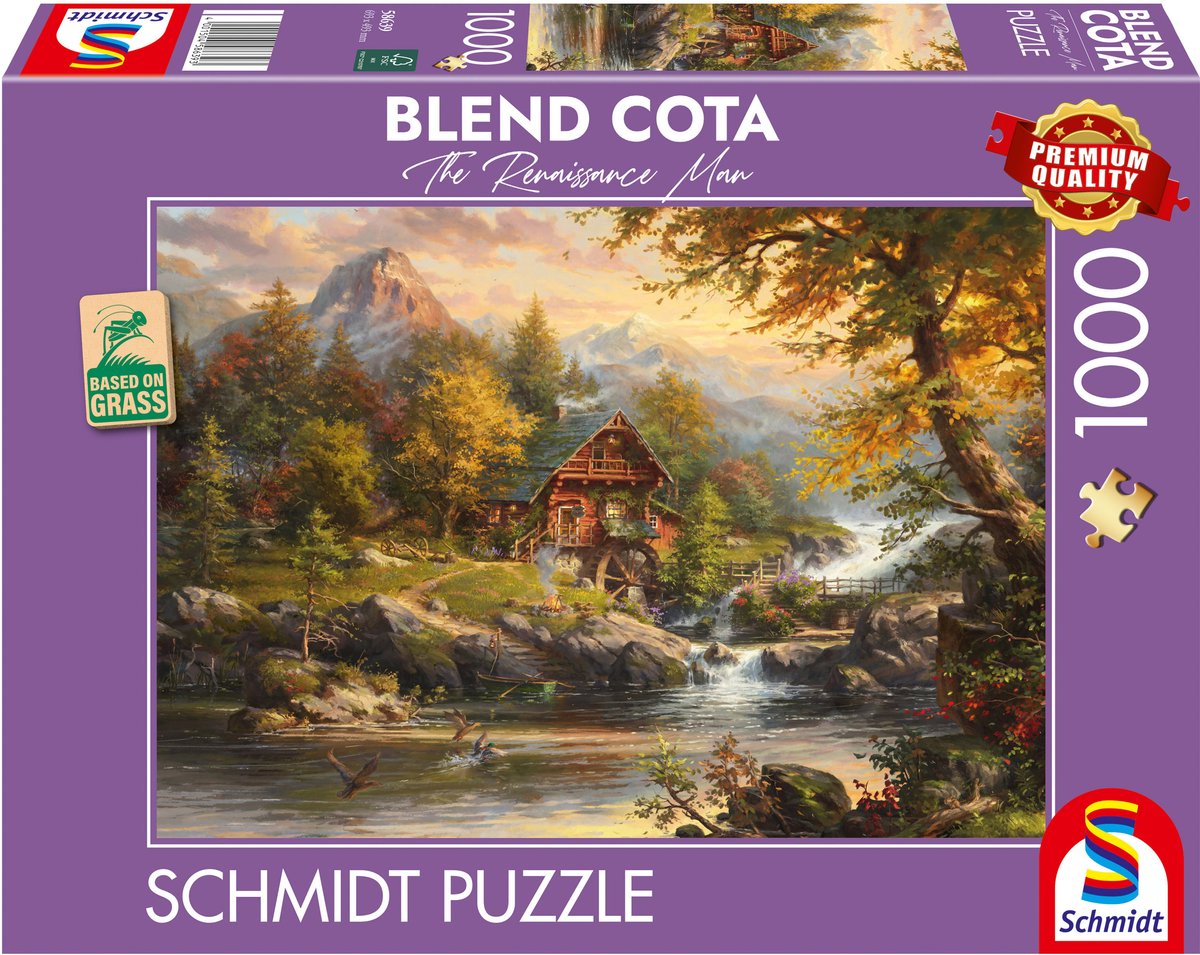 Schmidt puzzle maison d'été 1000 pièces mélange cota adultes.