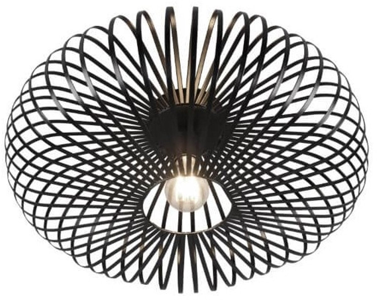 Trio johann - plafonnier - noir mat - excl. 1x e27 60w - p: 50cm