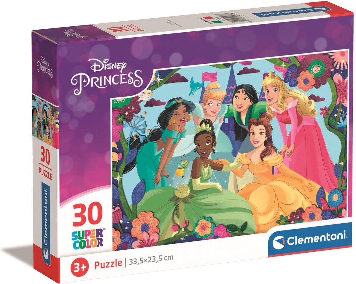 Clementoni Jigsaw Puzzle Super Color Disney Princess, 30e.