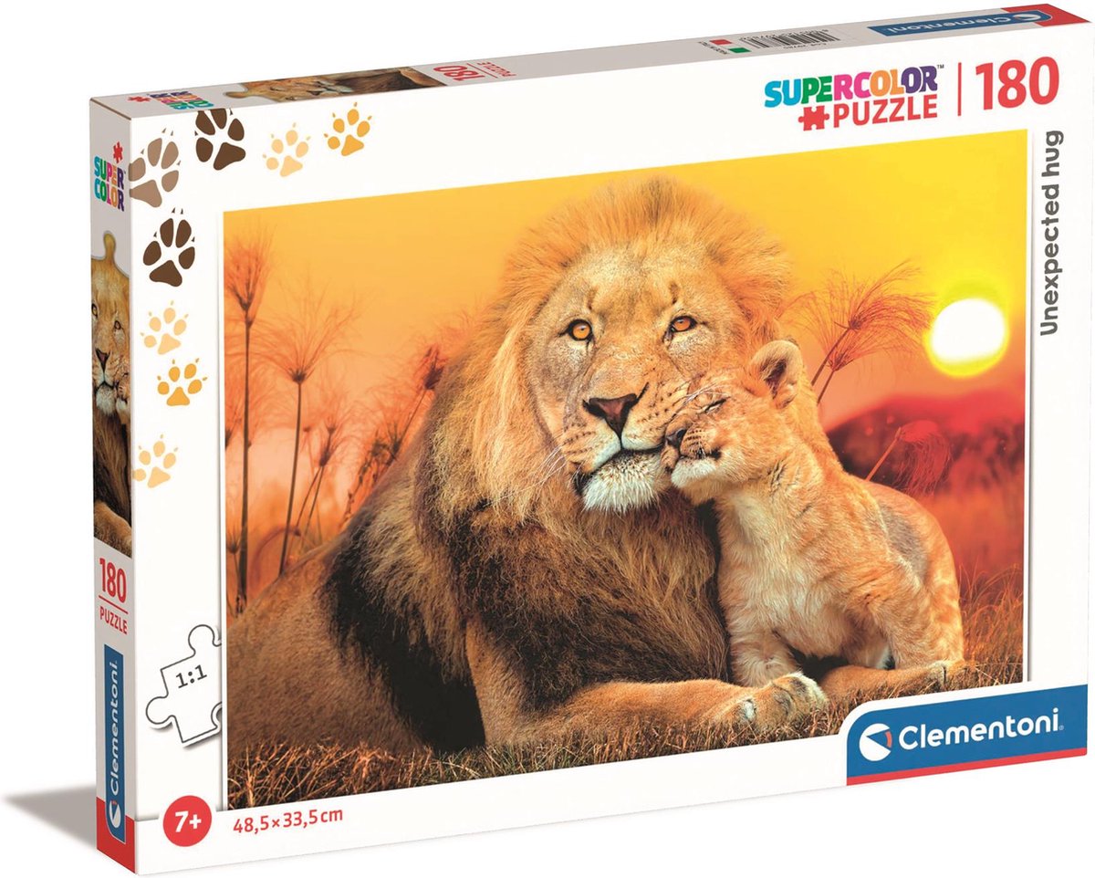Clementoni - puzzle - 180 pièces - photographie de chiots - puzzle enfant - à partir de 7 ans
