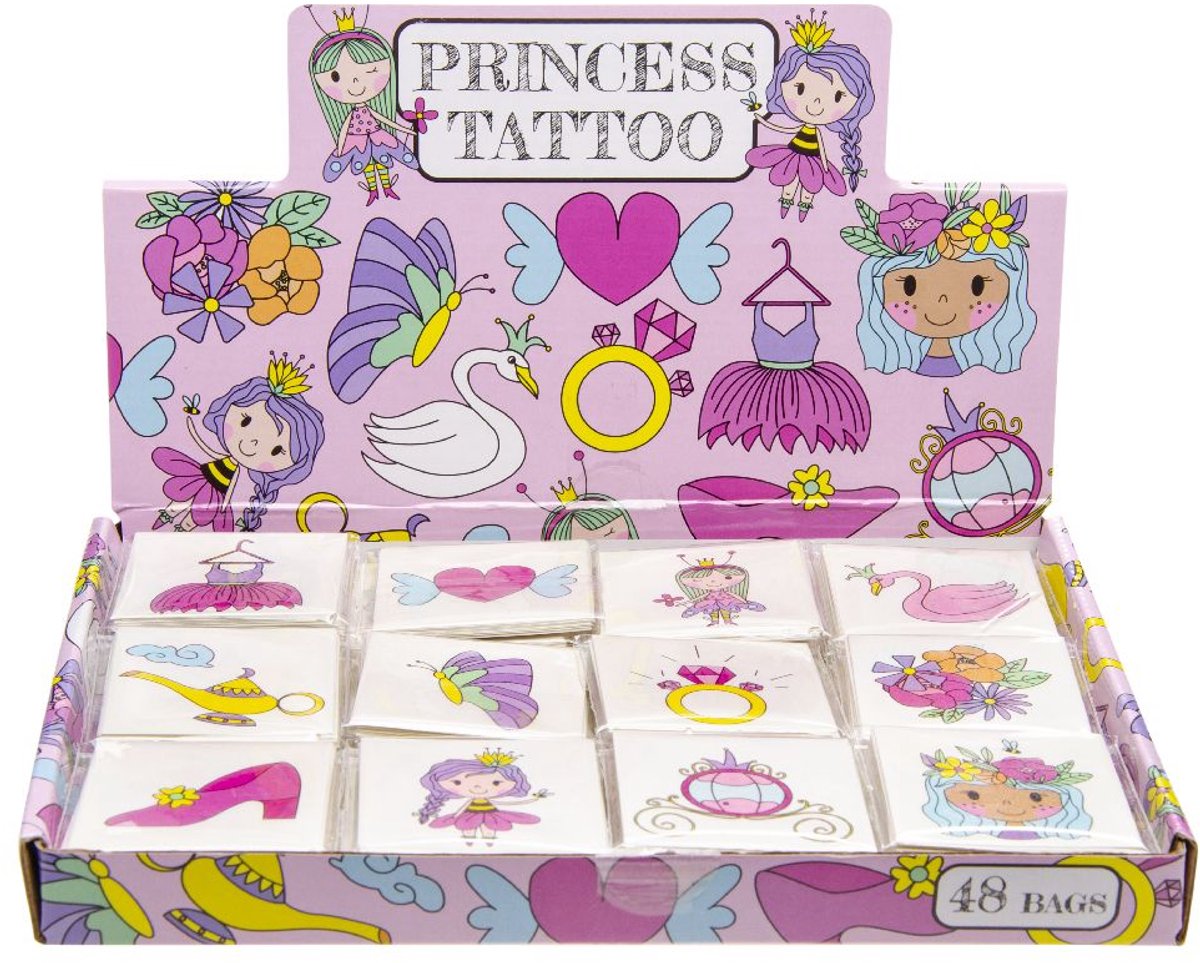 Duckiez tatouages princesse, 12 pcs.