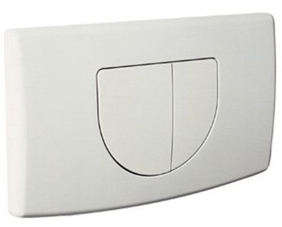 Plaque de commande à ressort Plieger - commande frontale - technologie à double chasse - blanche