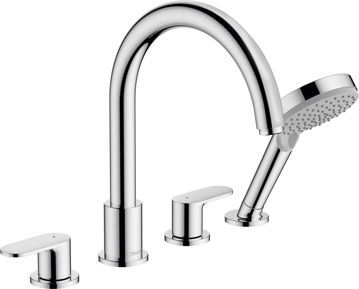 Hansgrohe mélange de vernis - robinet de bord de baignoire, 4 trous, chromé 71456000