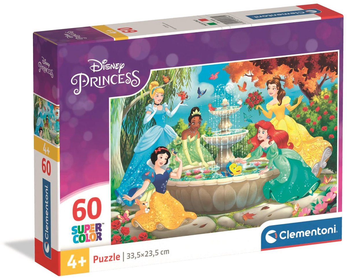 Clementoni Jigsaw Puzzle Super Color Disney Princess, 60e.
