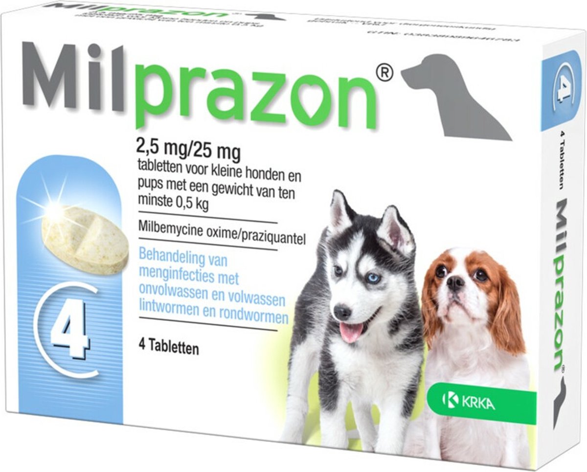 Krka milprazon comprimés vermifuges pour chiens