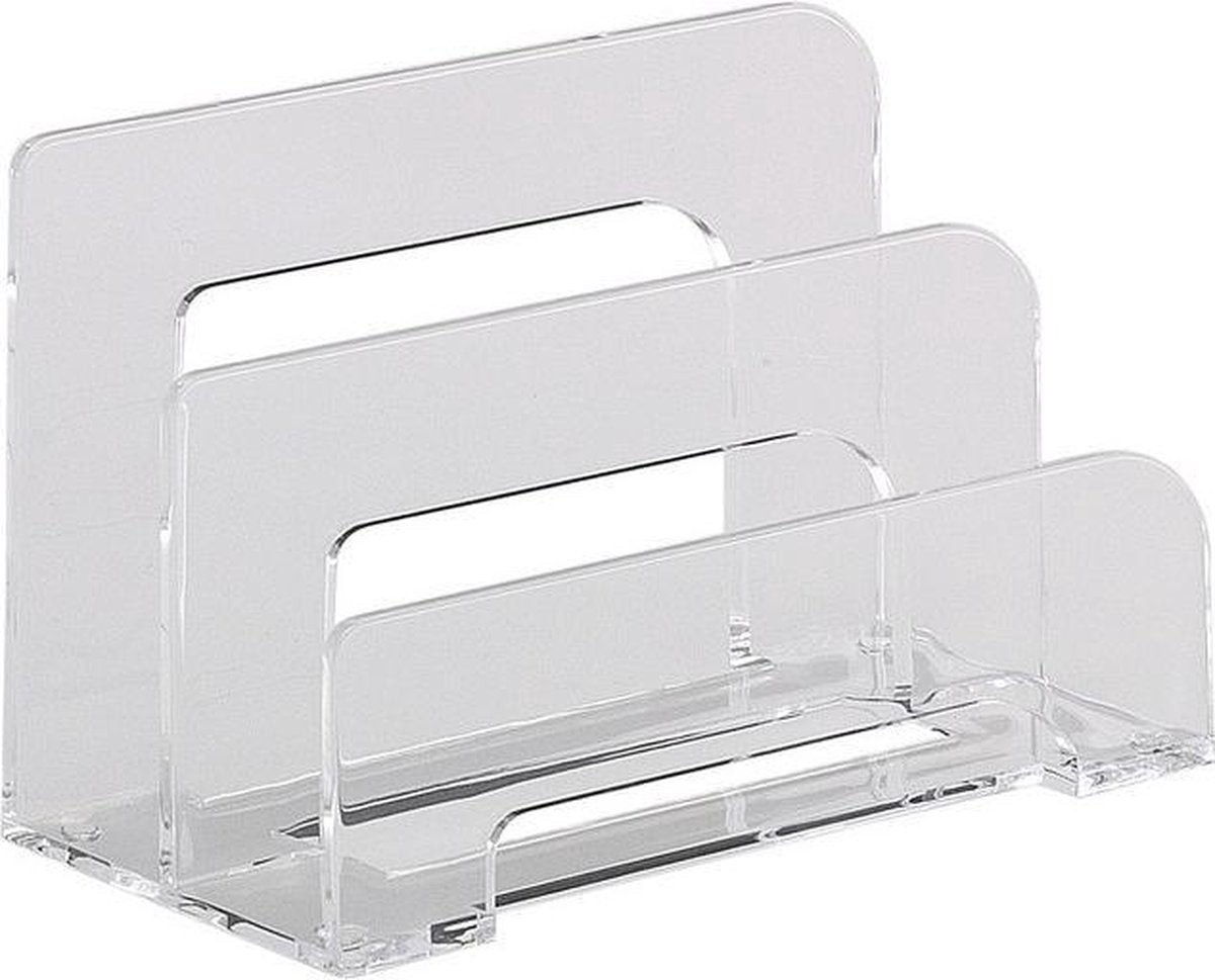 Lettre Alco standard acrylique - 2 compartiments transparent - 75x150x95mm - al-4466