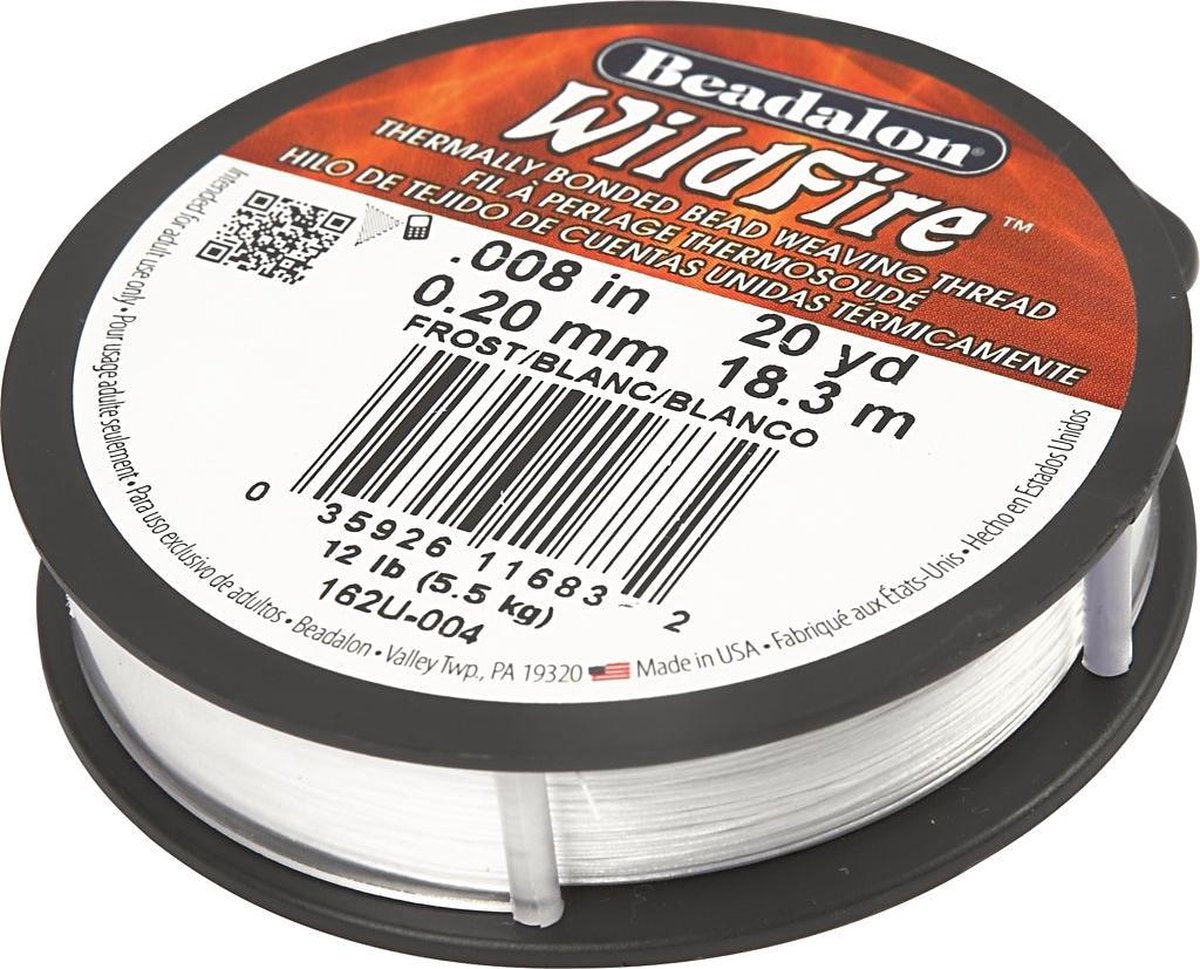 Beadalon https : www.ccobby.nl bijoux-fil-épaisseur-0-2-mm-blanc-18-30-m-1-roll