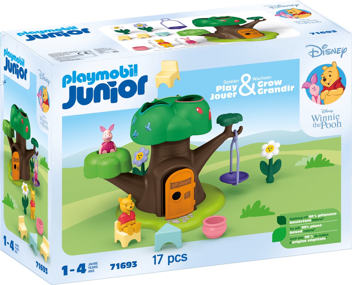 Playmobil junior disney winnie l'ourson cabane dans les arbres - 71693