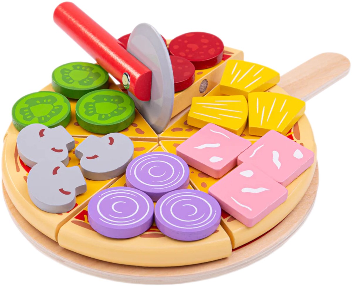 Nourriture jouet Bigjigs - découpe de pizza