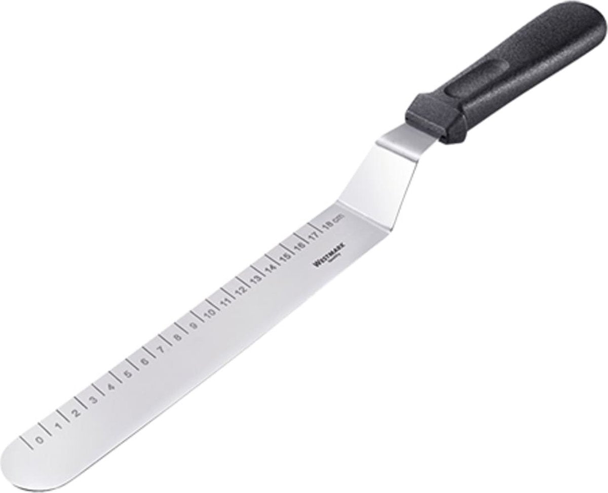 Couteau à palette Westmark, avec indication de taille en cm, longueur : 38,7 cm, plastique inox, argent noir, 30072270