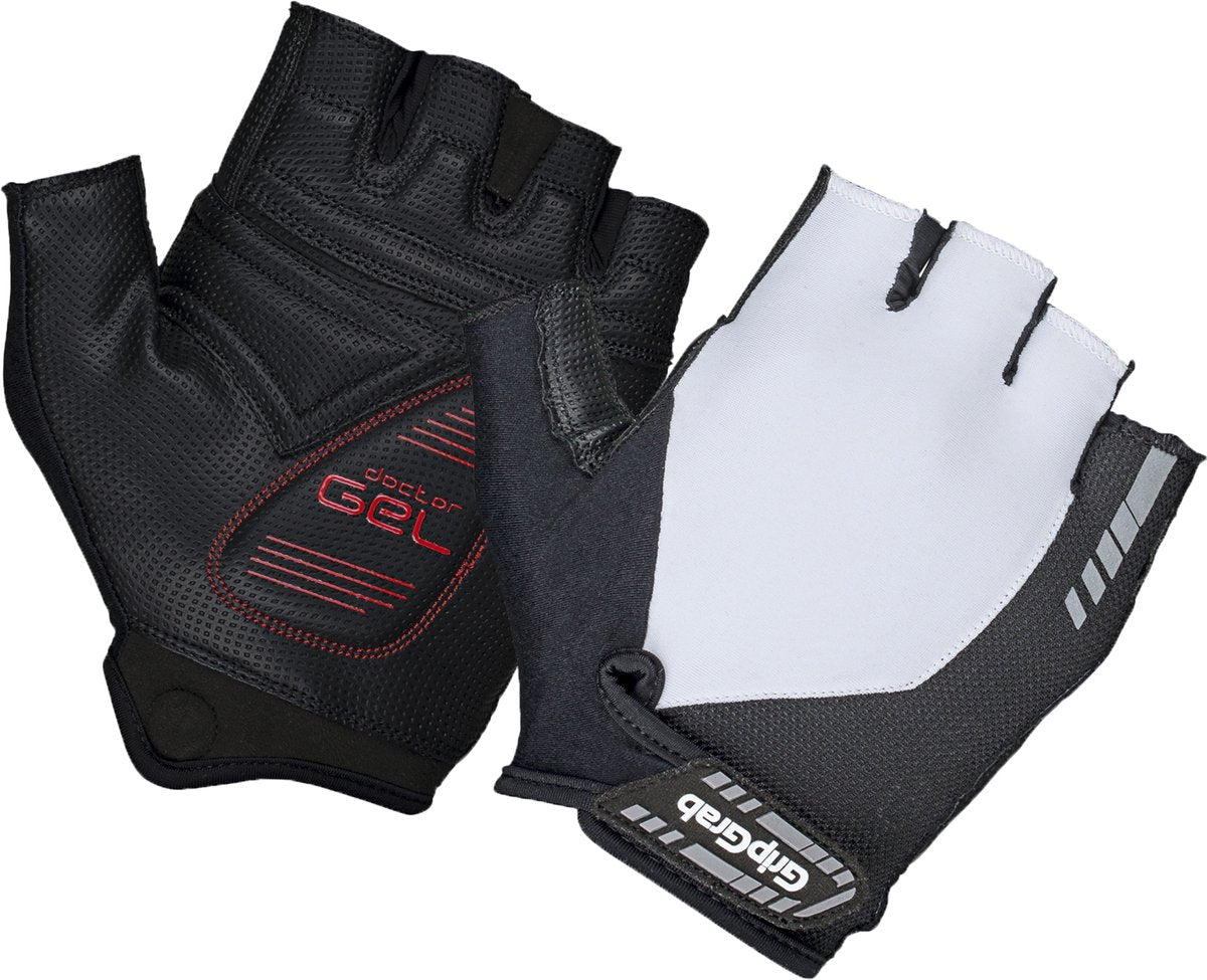 Gripgrab - gants de cyclisme d'été à doigts courts rembourrés progel gants de cyclisme avec rembourrage - blanc - unisexe - taille XL