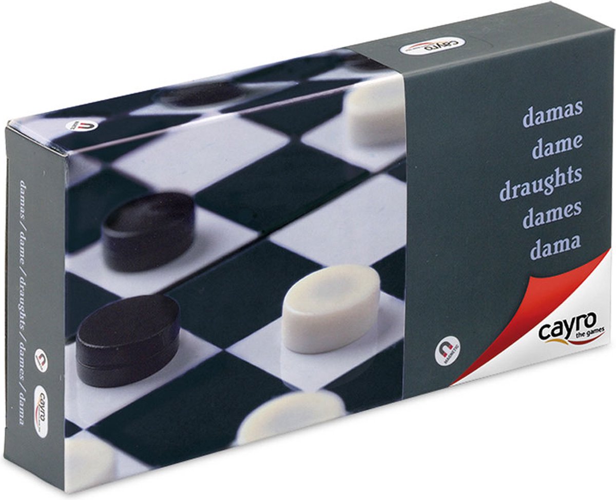 Geronimo games cayro - dames magnétiques - jeu de société classique - édition voyage