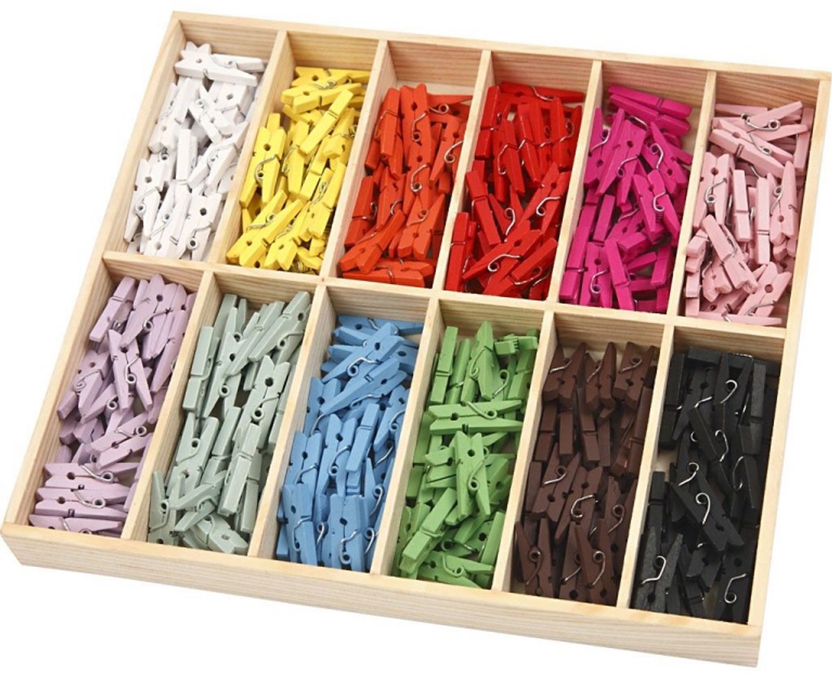 Société créative https: www.ccobby.nl mini-clothespin-l-25-mm-b-3-mm-various-colors-12x24-piece-1-box