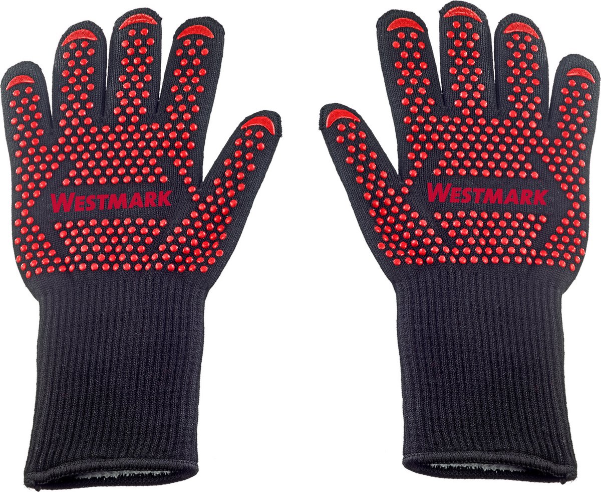 Gants de barbecue Westmark - gants de barbecue ignifuges, pour travailler en toute sécurité au barbecue, au four ou à la cheminée - 325 x 190 x 30 mm, 2 pièces
