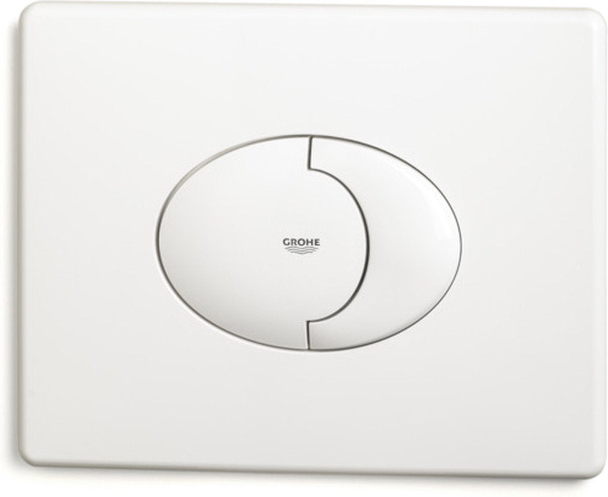 Panneau de commande des toilettes Grohe skate air - horizontal - double chasse - blanc alpin