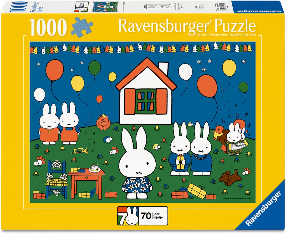 Ravensburger puzzle Miffy 70 ans, 1000 pcs.