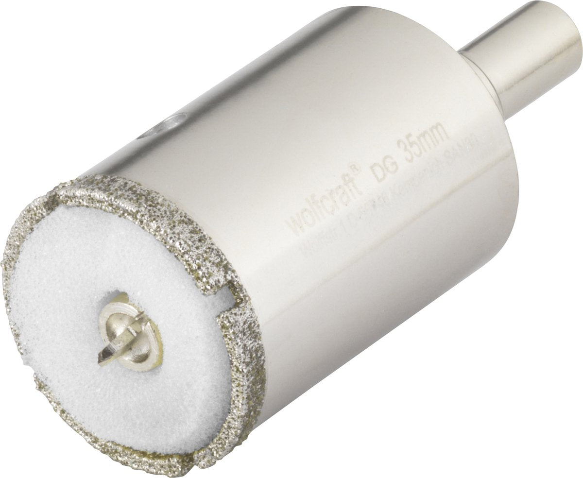 Wolfcraft - foret diamant 35 mm - foret à carrelage 35 mm - scie cloche diamant - 5926000