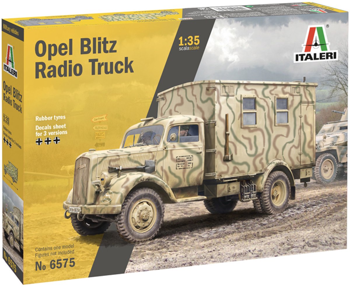 Maquette Italeri véhicules militaires - 6575 sd. kfz. 305 22 camion radio opel blitz en plastique - 1:35 - maquette