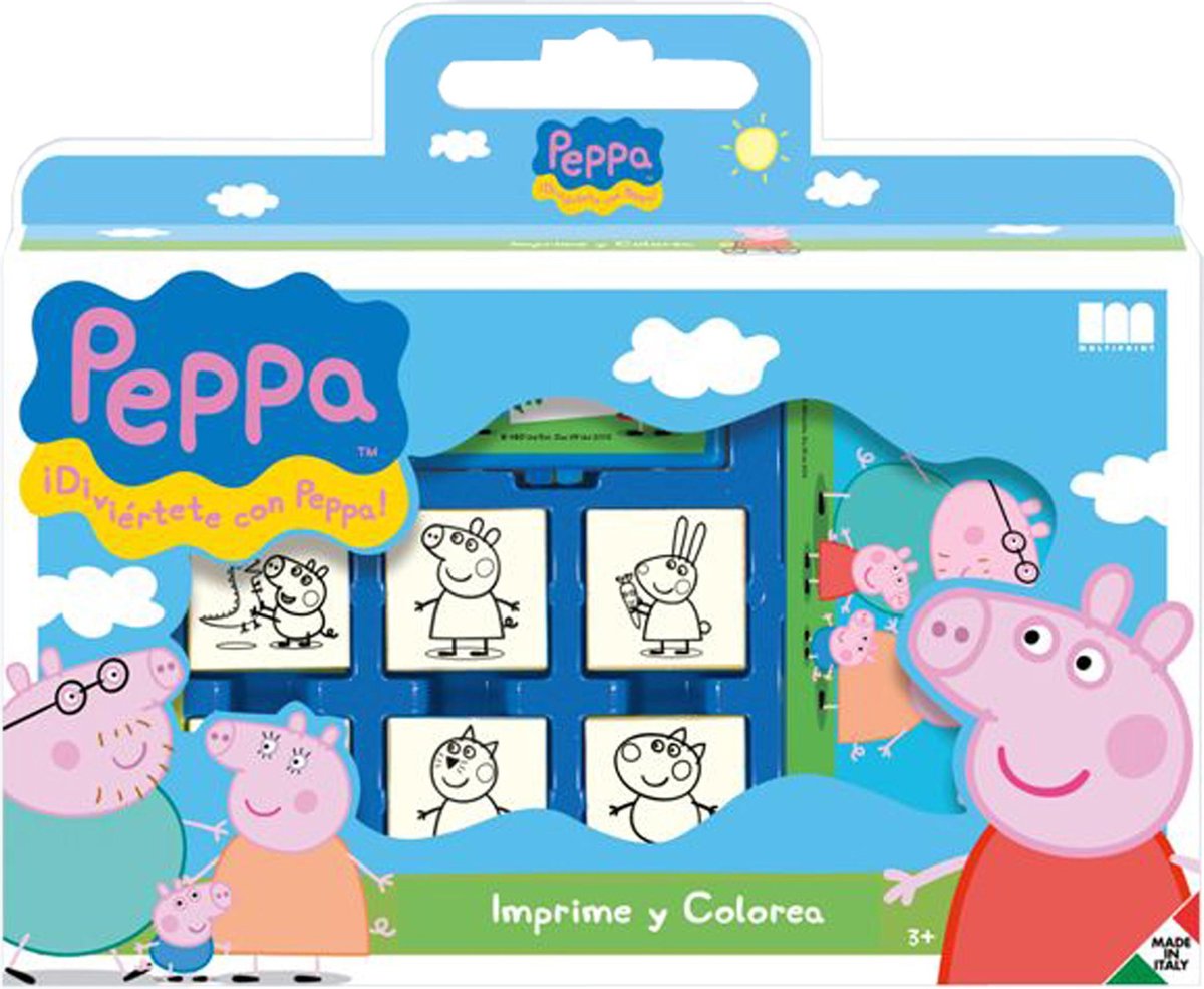 Set de tampons Multiprint Peppa Pig - boîte à tampons pour enfants à partir de 3 ans