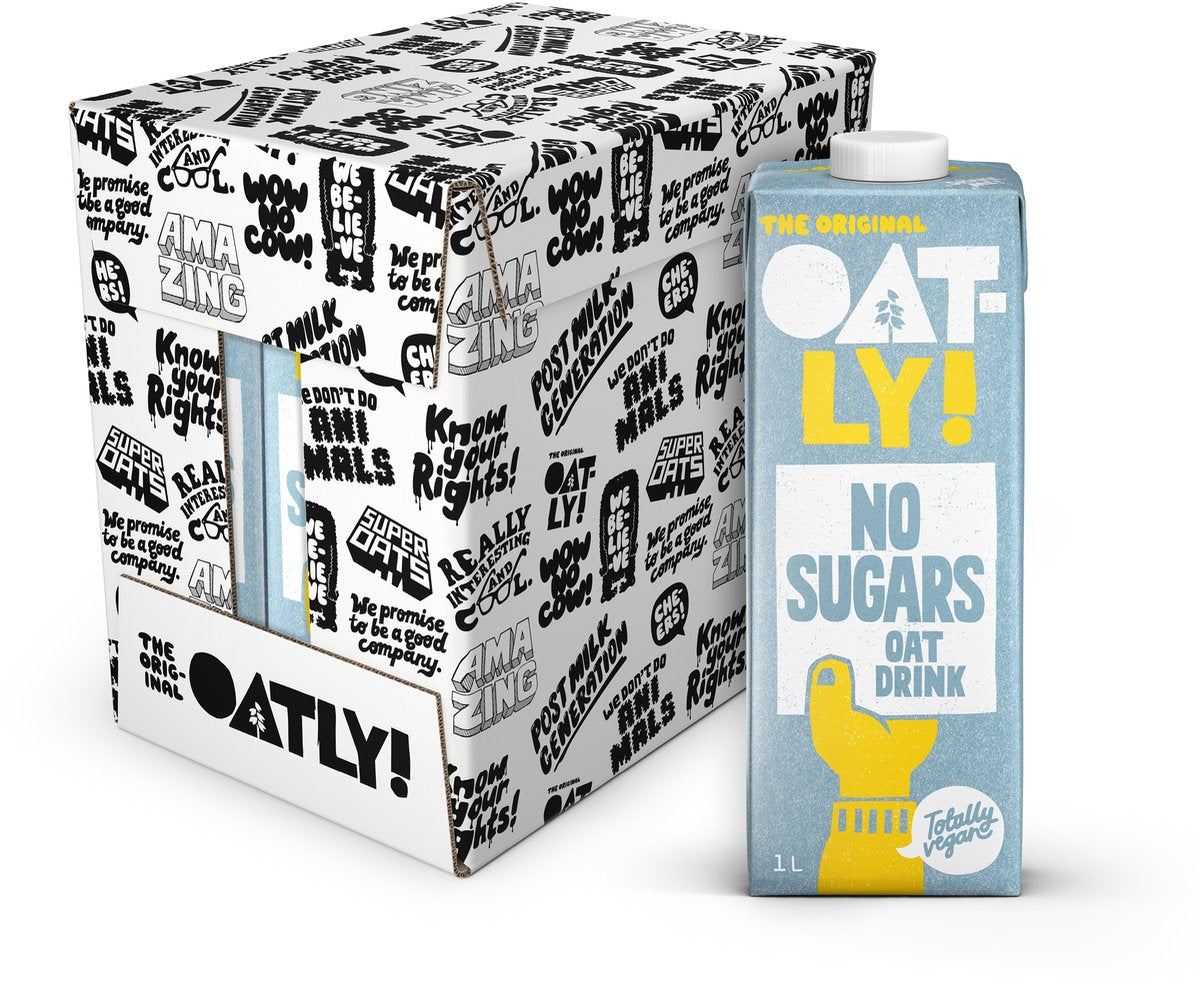 Ouah ! boisson à l'avoine sans sucres - 6 pièces - (6l) - lait végétal longue conservation - sans sucres - pack économique